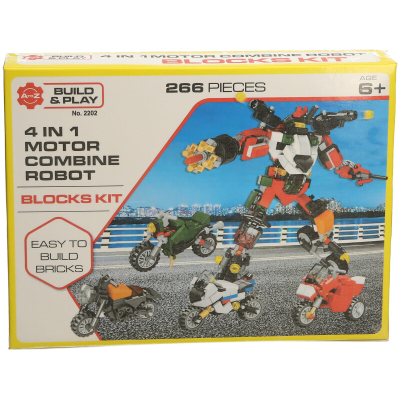 MOTORBIKE BLOCK SET 4 IN 1
