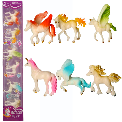 6PCS UNICORNS (MED)