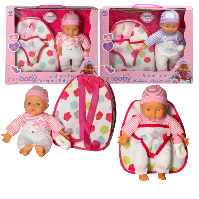 30CM DOLL IN CARRIER (3 ASSTD)