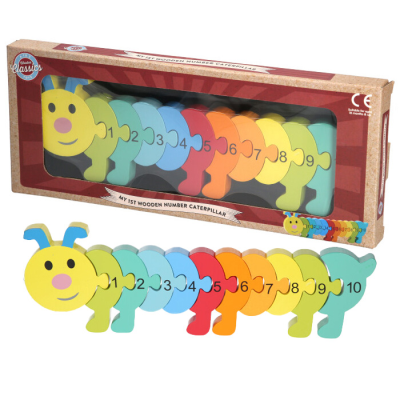 WOODEN CATERPILLAR PUZZLE