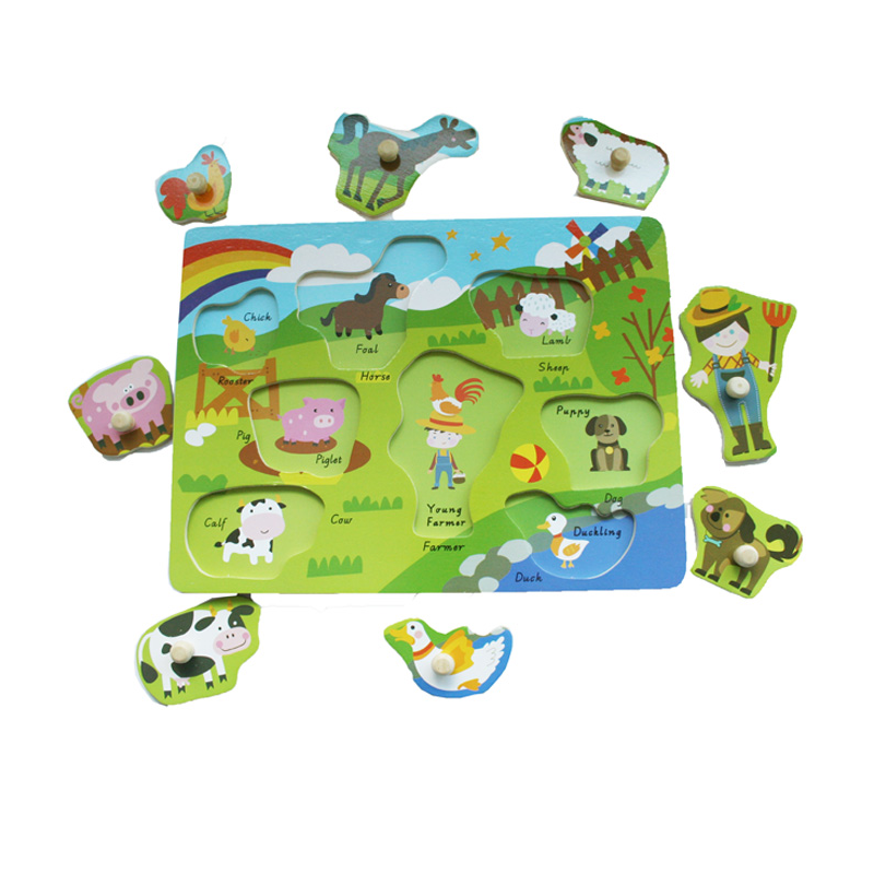 Farm Chunky Peg Puzzle Padgett Bros (A to Z)