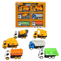 6 FRICTION POWERED CONSTRUCTION TRUCKS