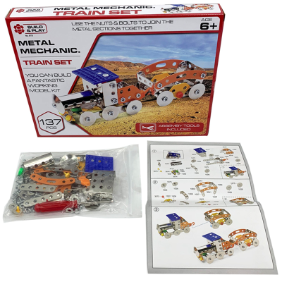 METAL MECHANIC TRAIN SET 137PCS