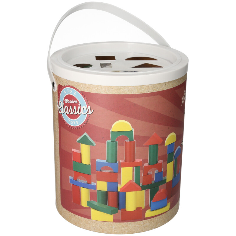 100Pcs Wood Shape Sorter Bucket Padgett Bros (A to Z)