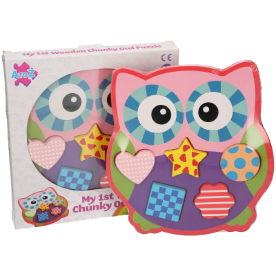 WOOD OWL CHUNKY PUZZLE