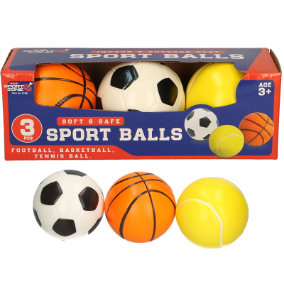 FOAM SPORTS BALL 3 PCS