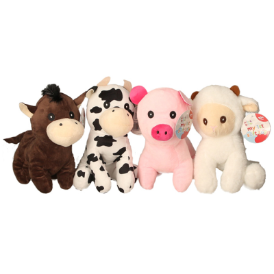 20CM SOFT FARM ANIMALS (4 ASST)