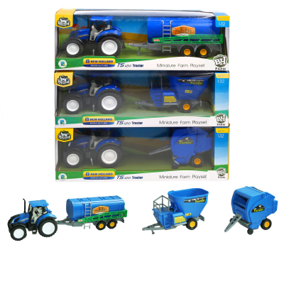 NEW HOLLAND 1:32 TRACTOR W/MACHINERY
