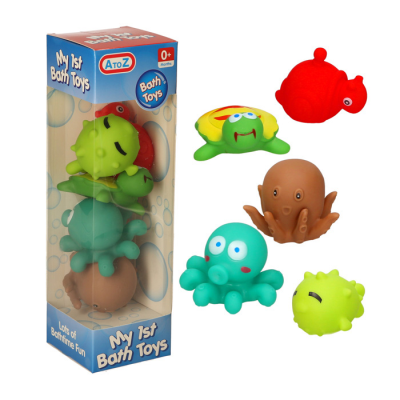 BATH TOYS 5 PCS SEA CREATURES