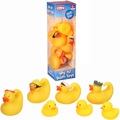 BATH TOY 7PCS DUCKS