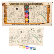 Paint Your Own Dinosaur Canvas (2 asstd)