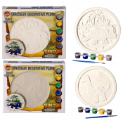 Paint Your Own Dinosaur Plate (2 asstd)