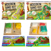 Wooden Dinosaur Foam Clay Kit (2 asstd)