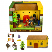 Equestrian Horse & Stable Set 9pcs