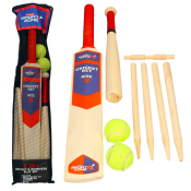 Wooden 2 in 1 Rounders & Cricket Set in Bag