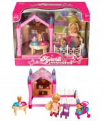 Aurora Mini Doll 12cm in Outdoor Play Set