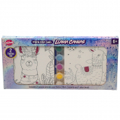 Paint Your Own Llama Canvas (2pcs)