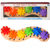 Rainbow Fun with Gears Caterpillar