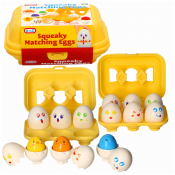 Squeaky Matching Eggs 6pcs