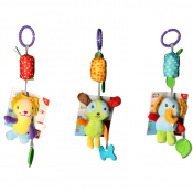 Soft Animal Chime Toy (3 asstd)