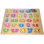 Wooden Lower Case Letters with Pegs (30x30cm)