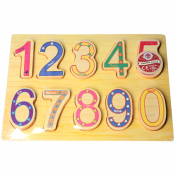 Wooden Chunky Numbers Puzzle 10pcs