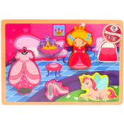 Wooden Chunky Princess Puzzle 6pcs