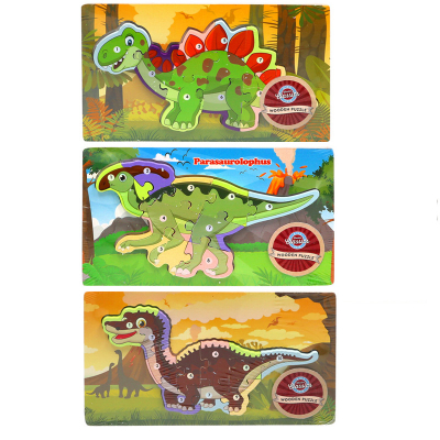 Wooden Dinosaur Puzzle (3 asstd)