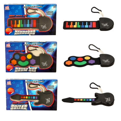 Roll Up Musical Instrument Battery Operated (with Batteries) (3 asstd)