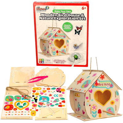 Make Your Own Wooden Bird Hotel Exploration Set