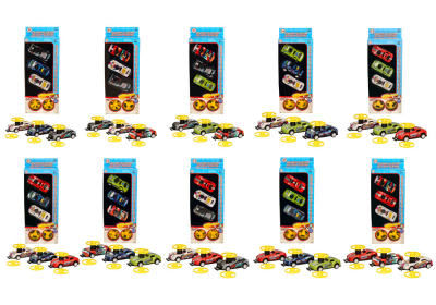 Alloy Cars 3pcs with Flying Saucers (10 asstd)