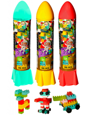 Rocket Building Blocks Set 195pcs