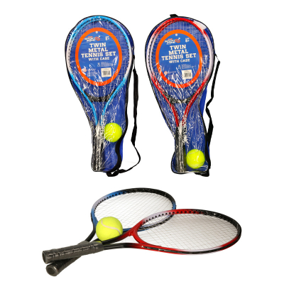 Tennis Racket Twin Set with Ball in Carry Bag