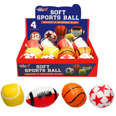 Soft Sports Ball in CDU (4 asstd)