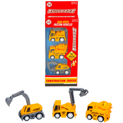 Construction Mini Vehicles 3pcs