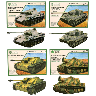 Model Tank Kit 1:72 (4 asstd)