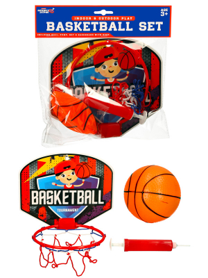 Basketball Set with Ball & Pump