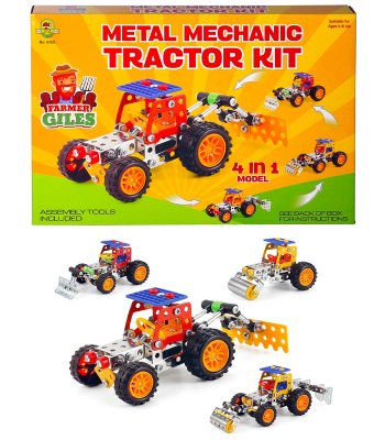 Metal Mechanics Tractor 4 in 1 Model Set