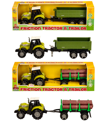 Farm Tractor & Trailer Try Me (2 asstd)