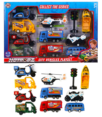 City Vehicle Play Set