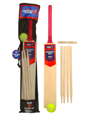 Wooden Cricket Set Size 5 in Bag