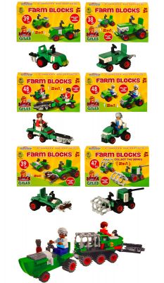 Farm Blocks 2 in 1 (6 Asstd)