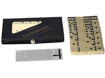 Traditional Dominoes in PVC Case