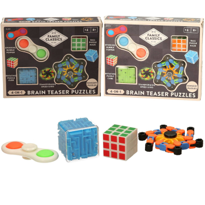Brain Teaser 4 in 1 Puzzles