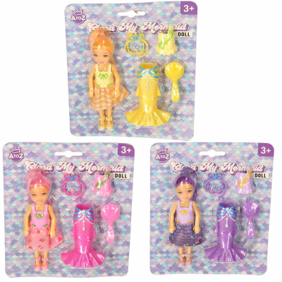 Clara Transform to Mermaid 14cm Doll (4 asstd)
