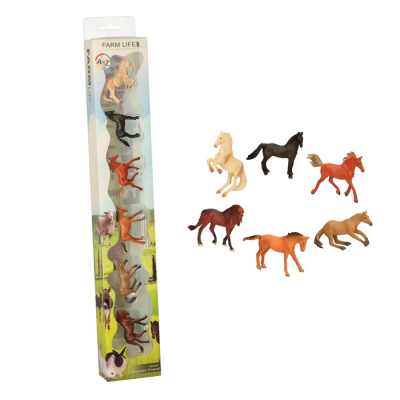 Horses 6pcs (2 asstd)
