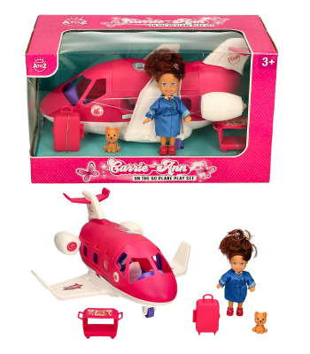 Carrie-Ann Mini Doll 13cm in Plane Play Set