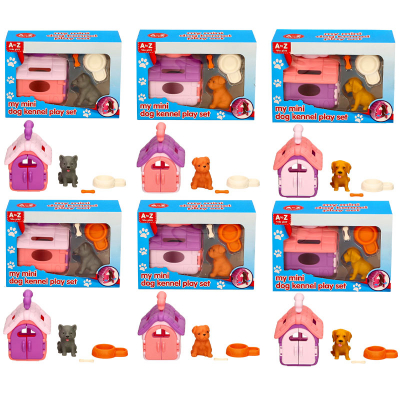 Dog in Kennel Play Set (3 asstd)