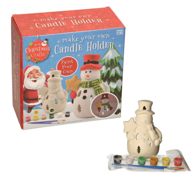 Paint Your Own Christmas Candle Holder