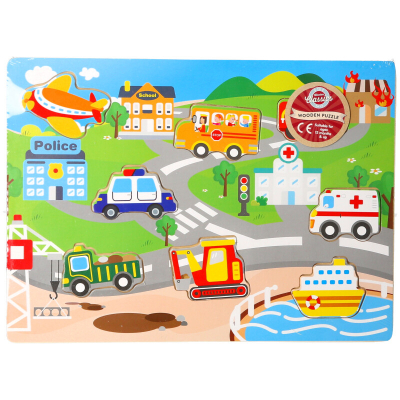Wooden Vehicle Puzzle